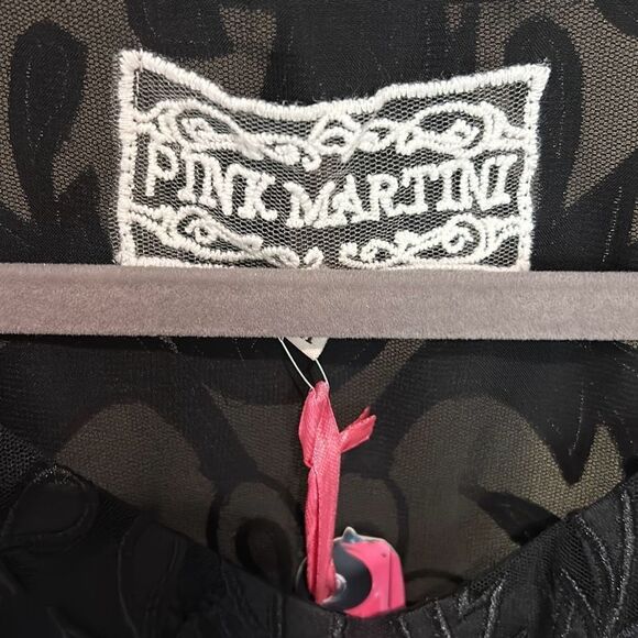 Pink Martini Black Lace Overlay Dress NWT - Picture 6 of 7